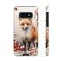 Christmas Fox in a Wreath of Red Berries - Impact Resistant Phone Case Samsung Galaxy S10E Matte